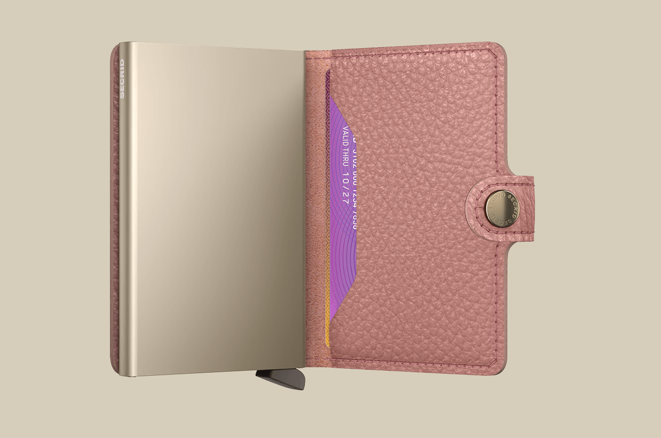 Secrid mini wallet Pebble Rose Quinlans Gift Shop