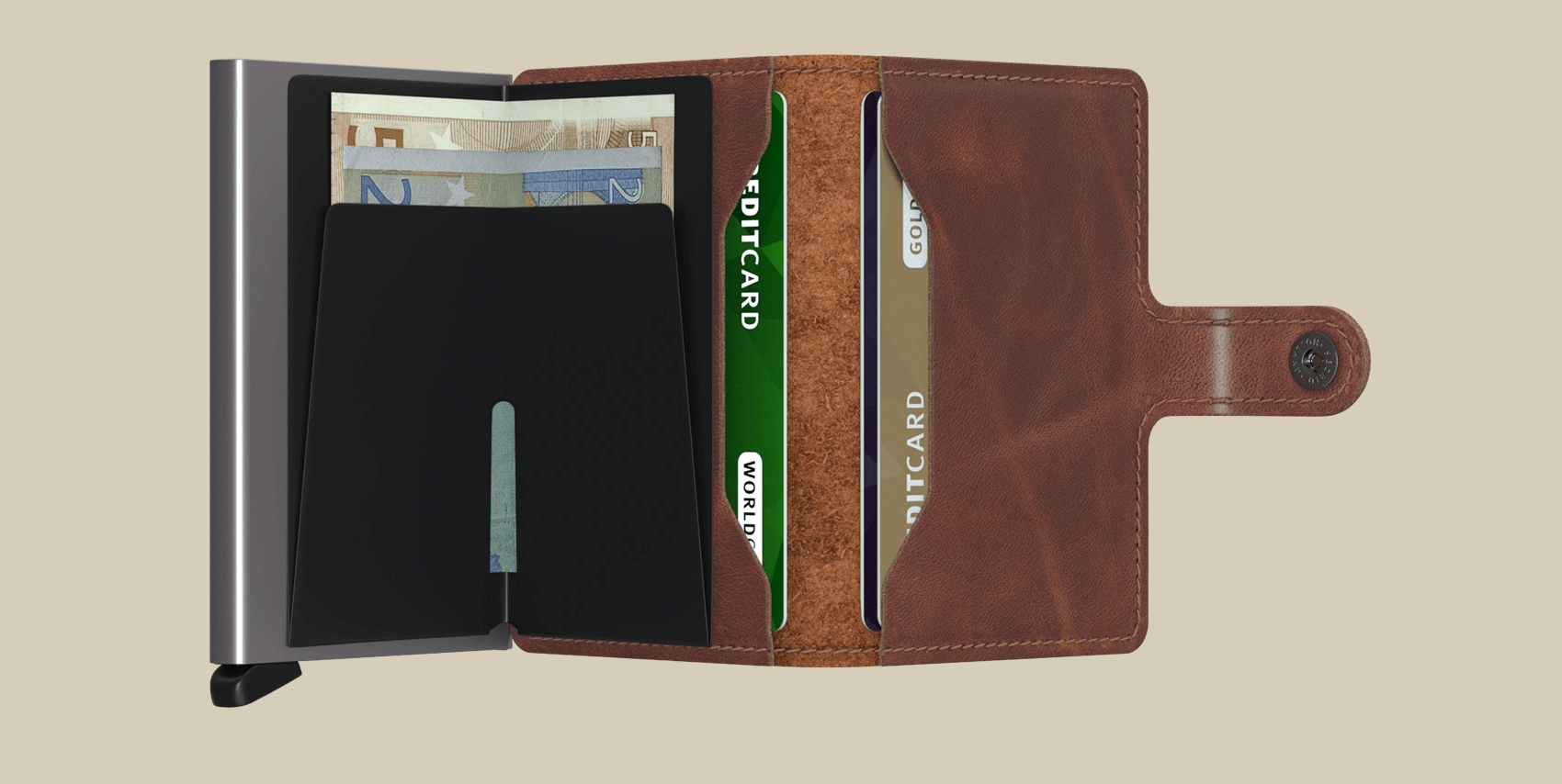 Secrid, Miniwallet Vintage Brown Secrid