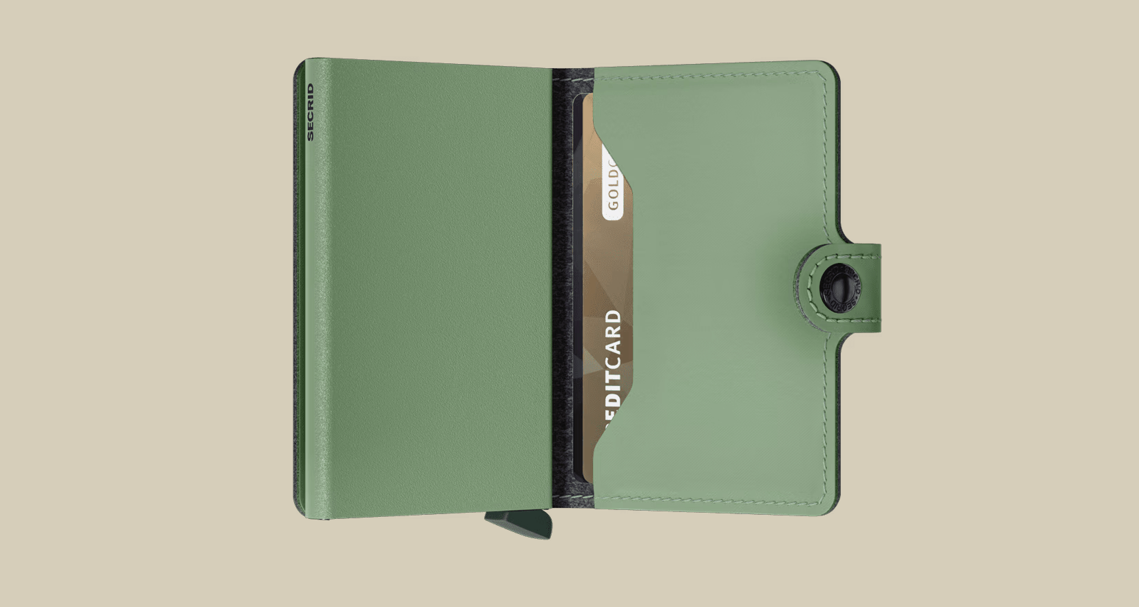Secrid Miniwallet Yard Powder Pistachio Quinlans Gift Shop