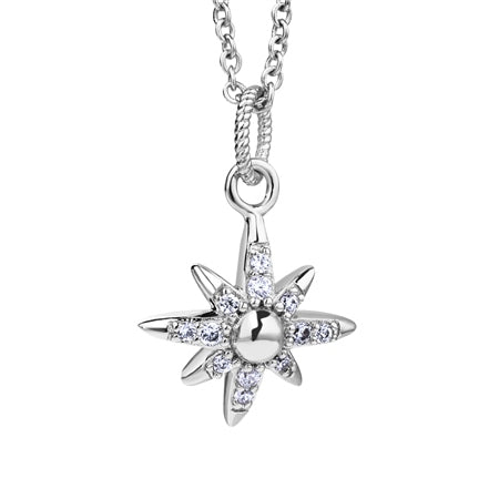 Newbridge, Star Pendant with Clear Stones