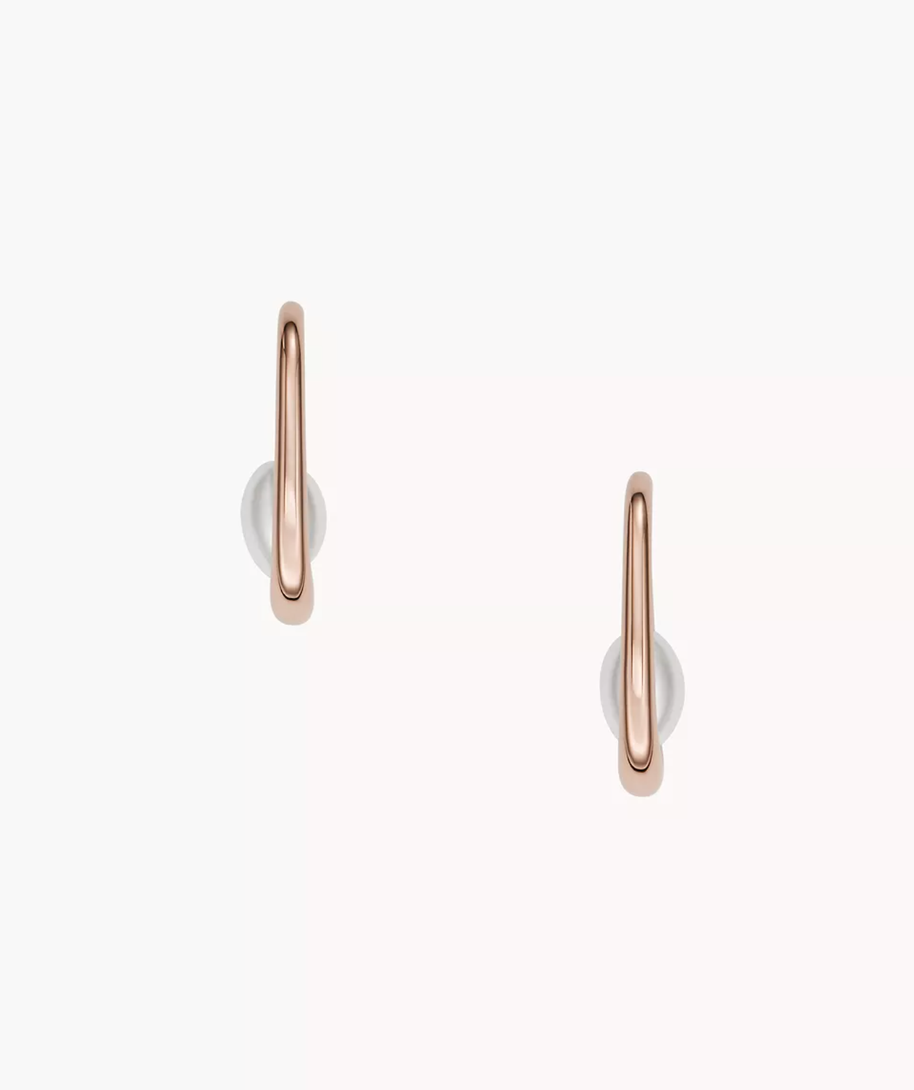 Skagen, Shell Pearl Hoop Earrings