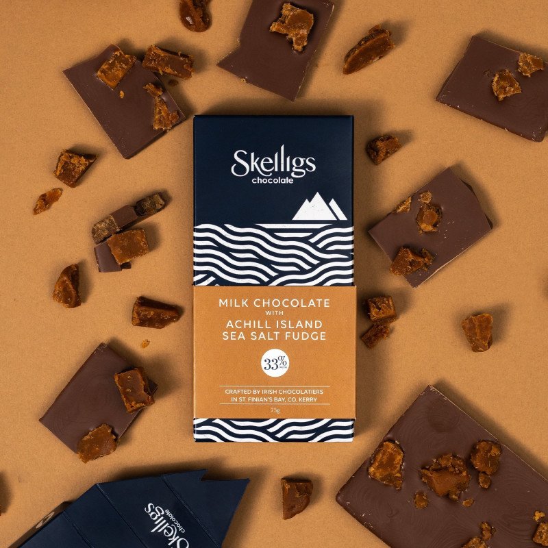 Skelligs, Achill Seasalt Fudge Chocolate