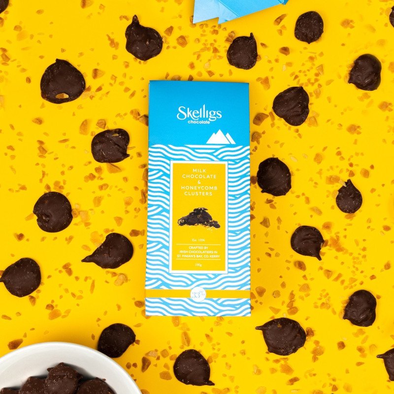 Skelligs, Clusters Milk Chocolate & Honeycomb Skelligs Chocolate