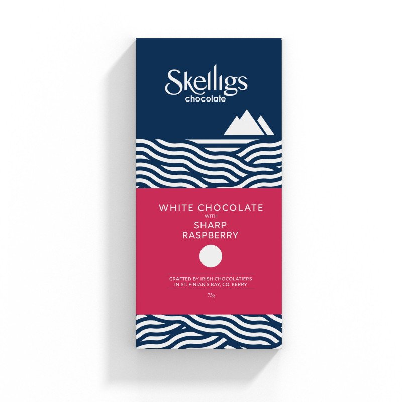 Skelligs, Sharp Raspberry and White Chocolate Bar