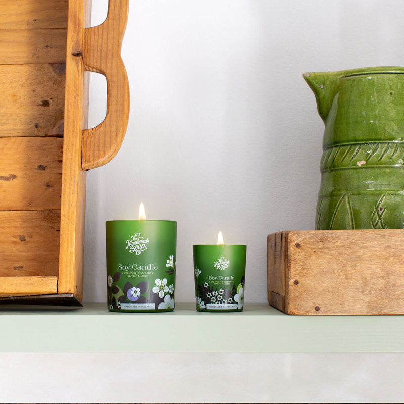 The Handmade Soap Company, Soy Mini Candle - Lavender, Rosemary, Thyme & Mint 70G The Handmade Soap