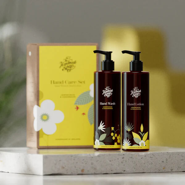 The Handmade Soap, Hand Wash & Hand Lotion Duo - Lemongrass & Cedarwood