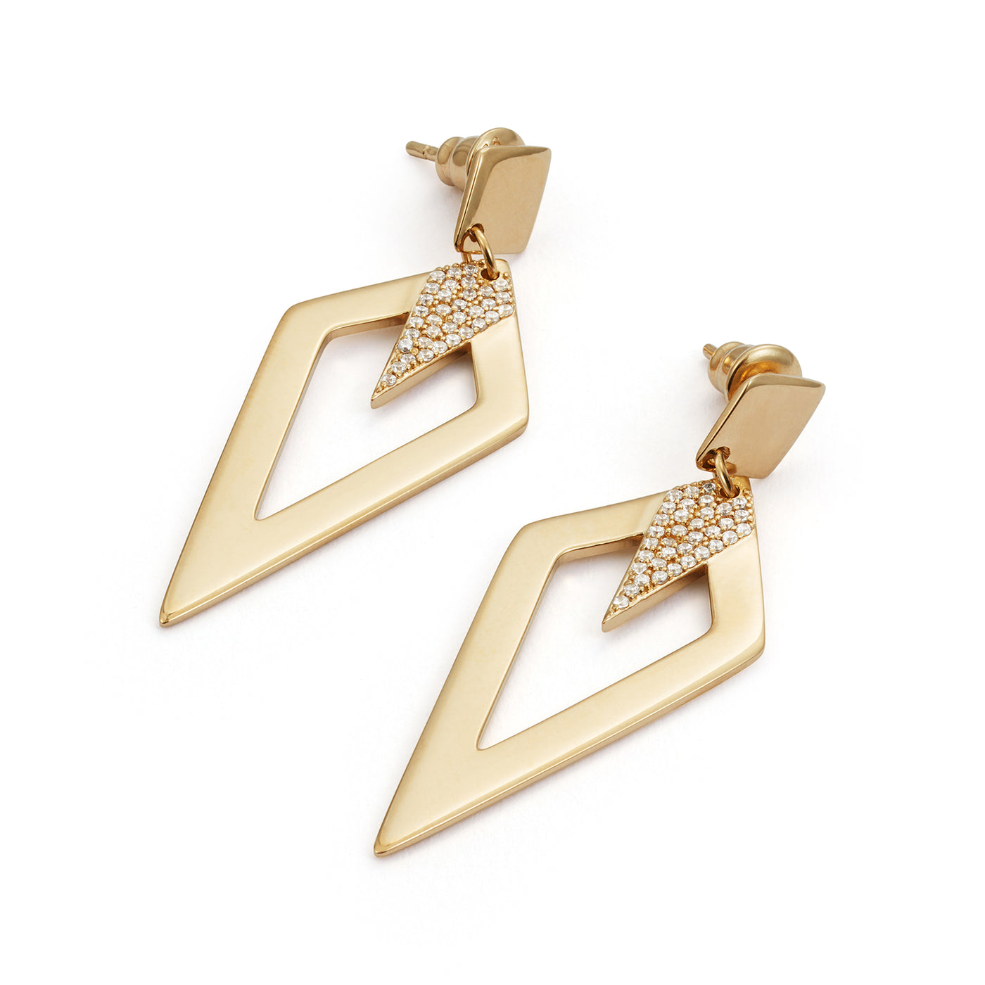 Toolally, Arrowhead Earrings - Gold
