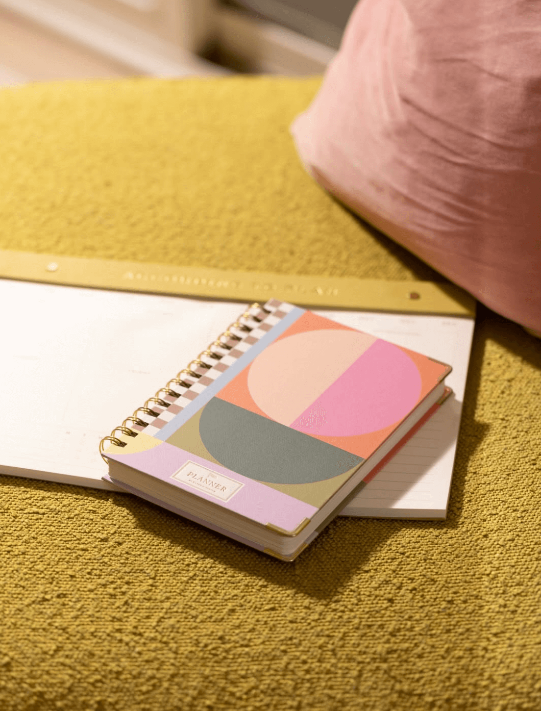 Undated Daily Planner - Geo Check Quinlans Gift Shop