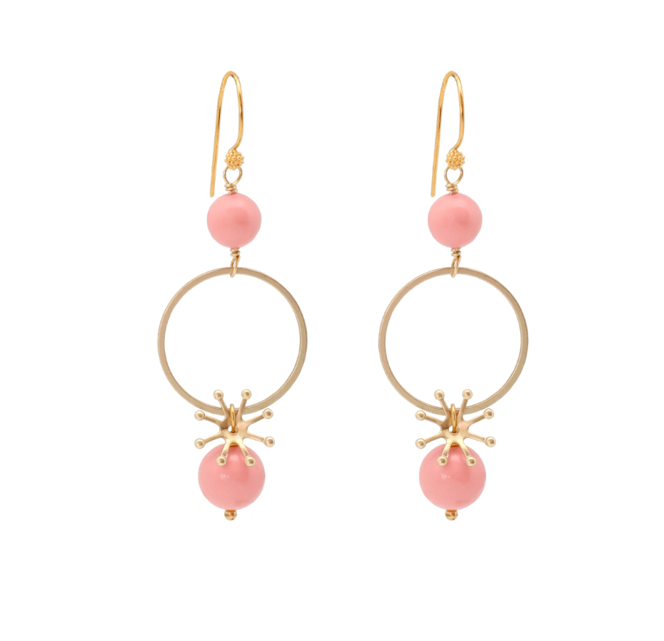 Vivien Walsh, Akira Earrings Coral