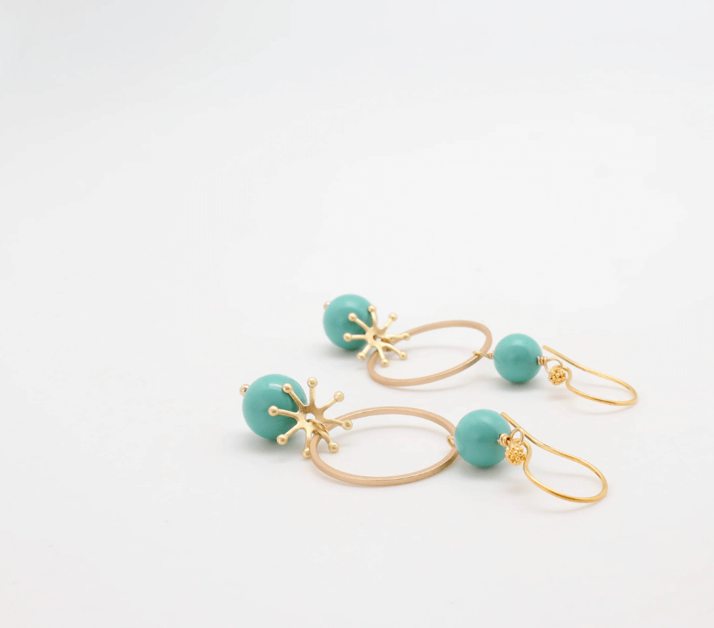 Vivien Walsh, Akira Earrings Turquoise
