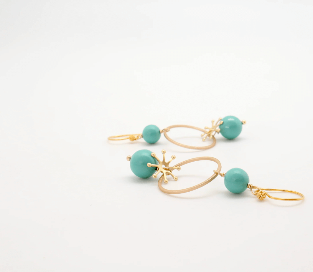 Vivien Walsh, Akira Earrings Turquoise
