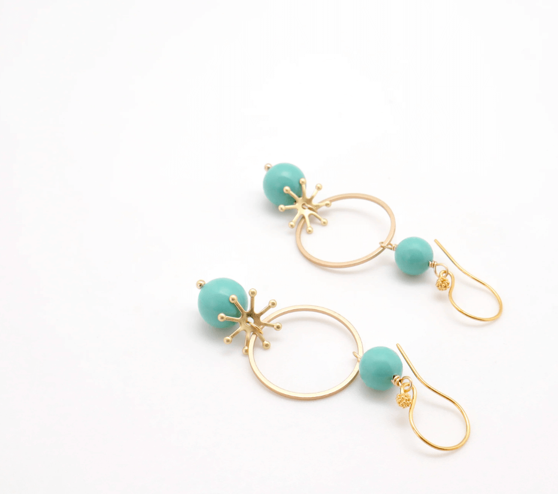 Vivien Walsh, Akira Earrings Turquoise