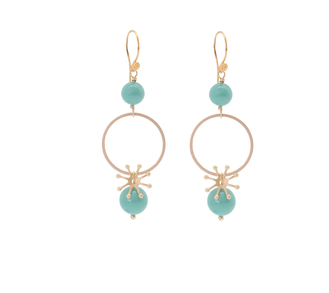 Vivien Walsh, Akira Earrings Turquoise