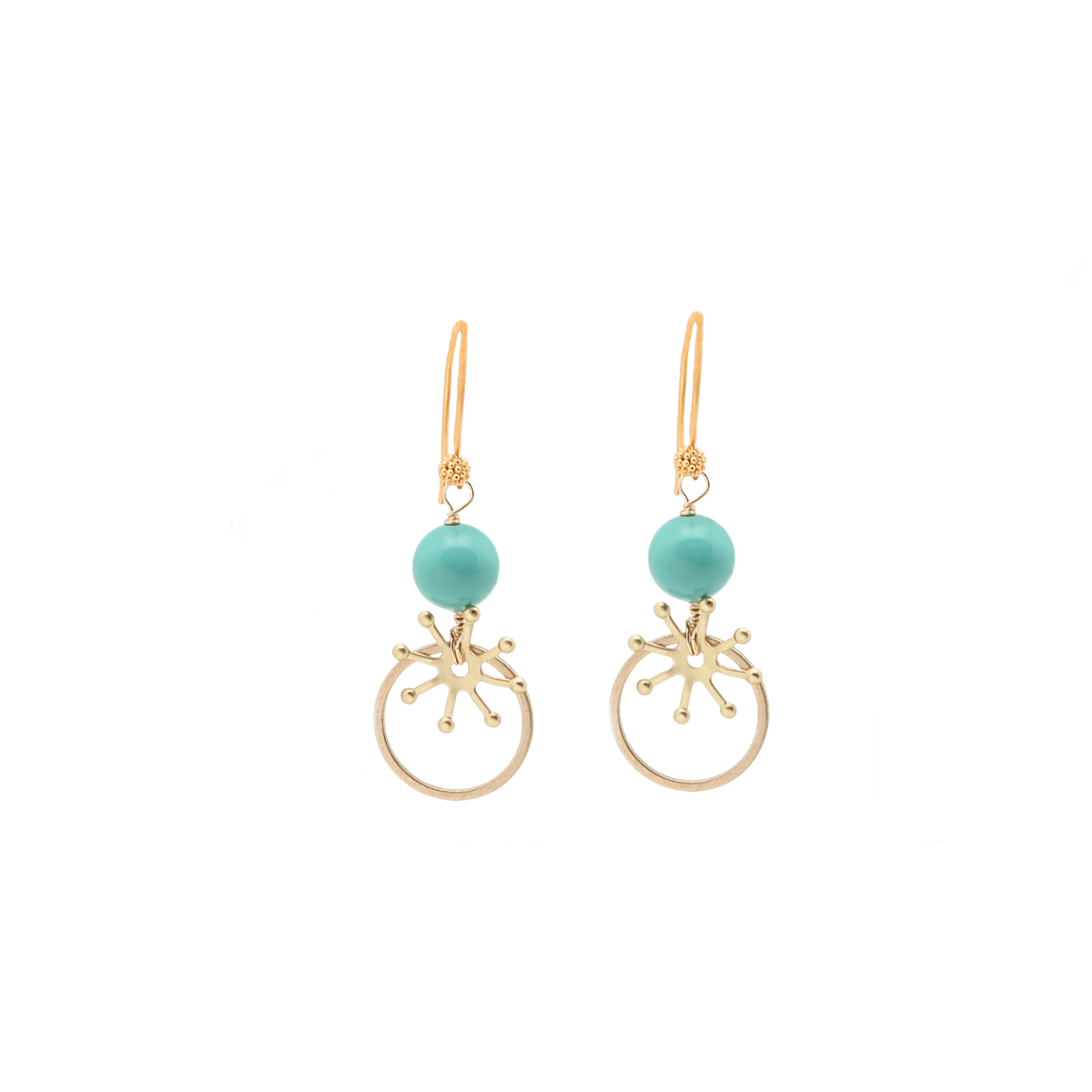 Vivien Walsh, Alia Earrings Turquoise