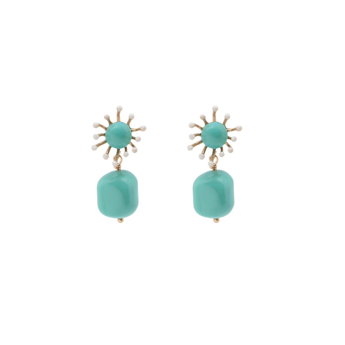 Vivien Walsh, Ambra Earrings Turquoise
