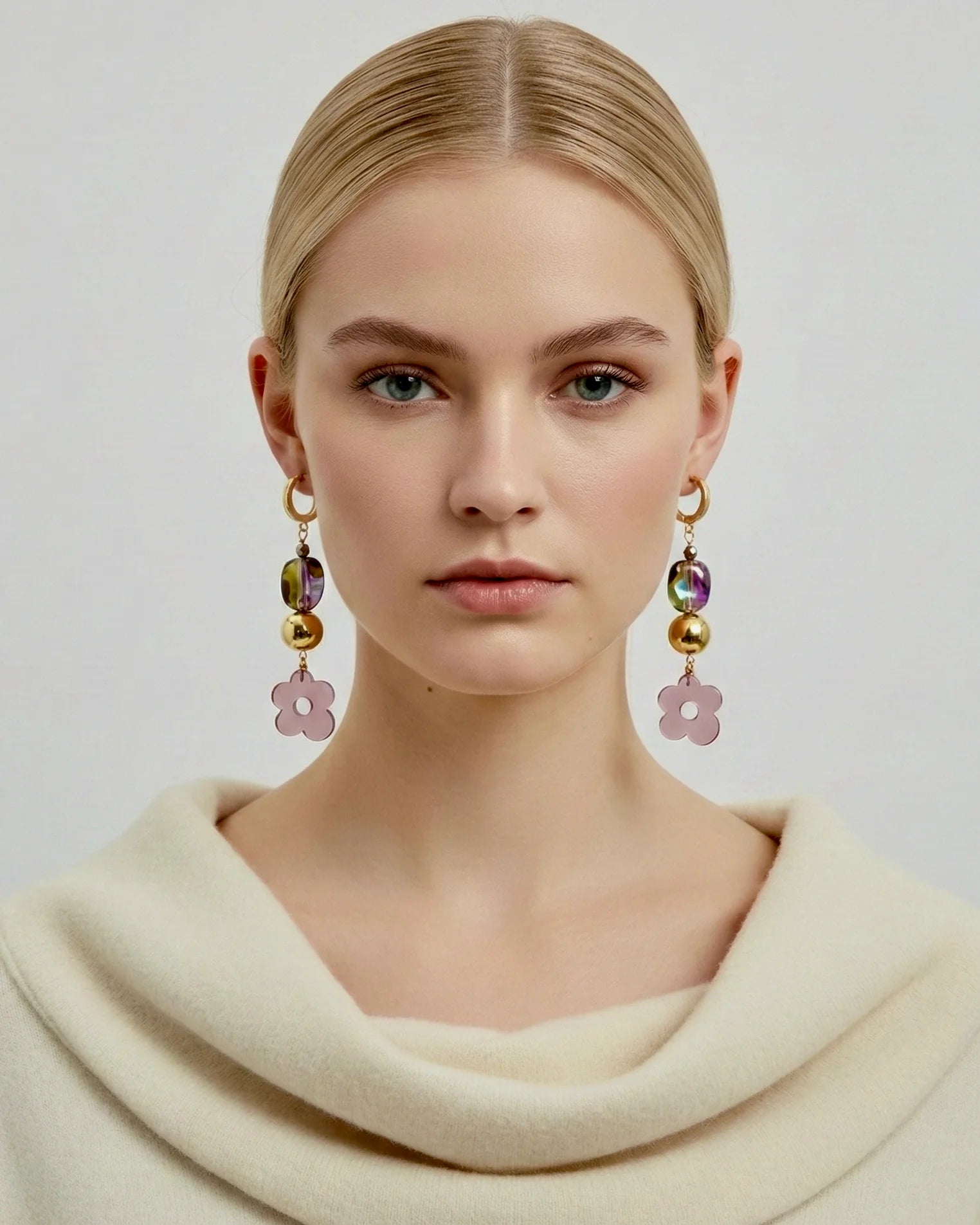 Vivien Walsh, Lexi Earrings Blush Pink