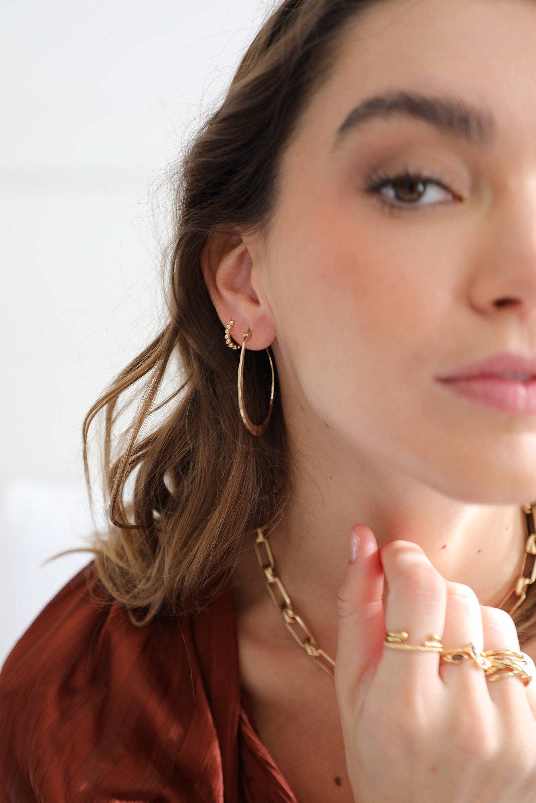 Waekura, Maia Earrings: L