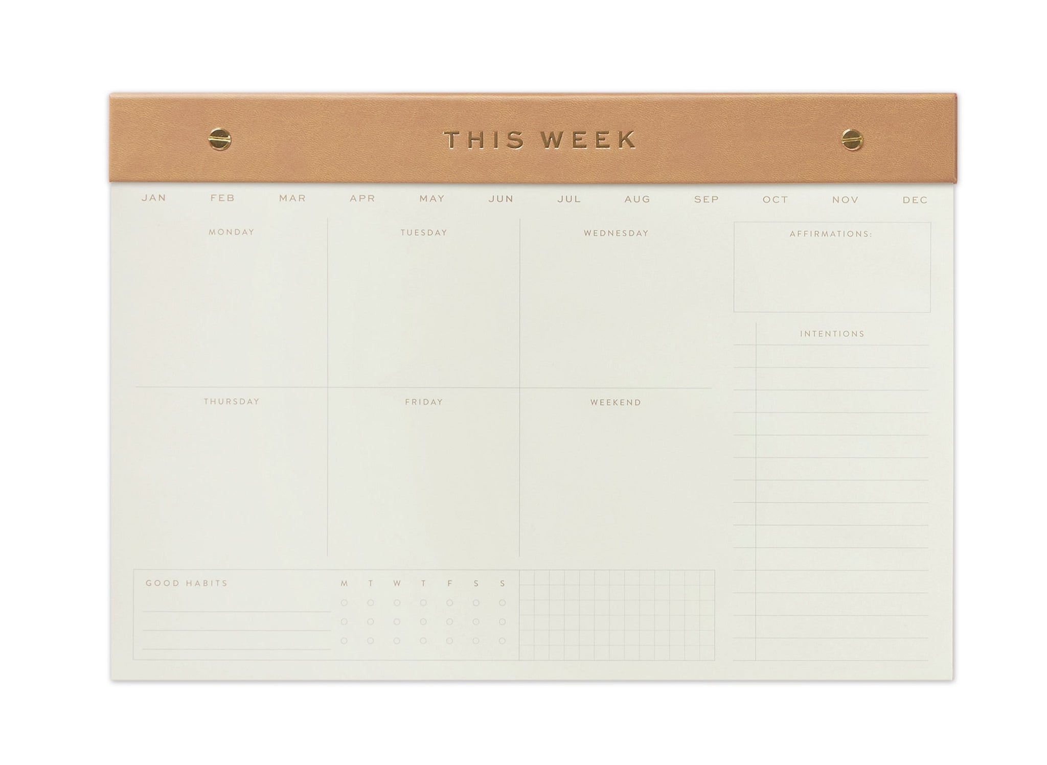 Weekly Notepad Camel - This Week