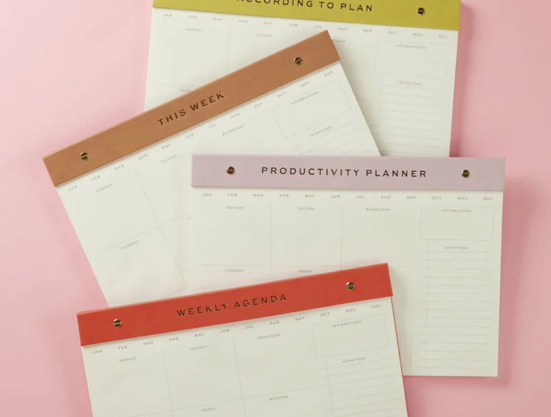 Weekly Notepad Camel - This Week Quinlans Gift Shop