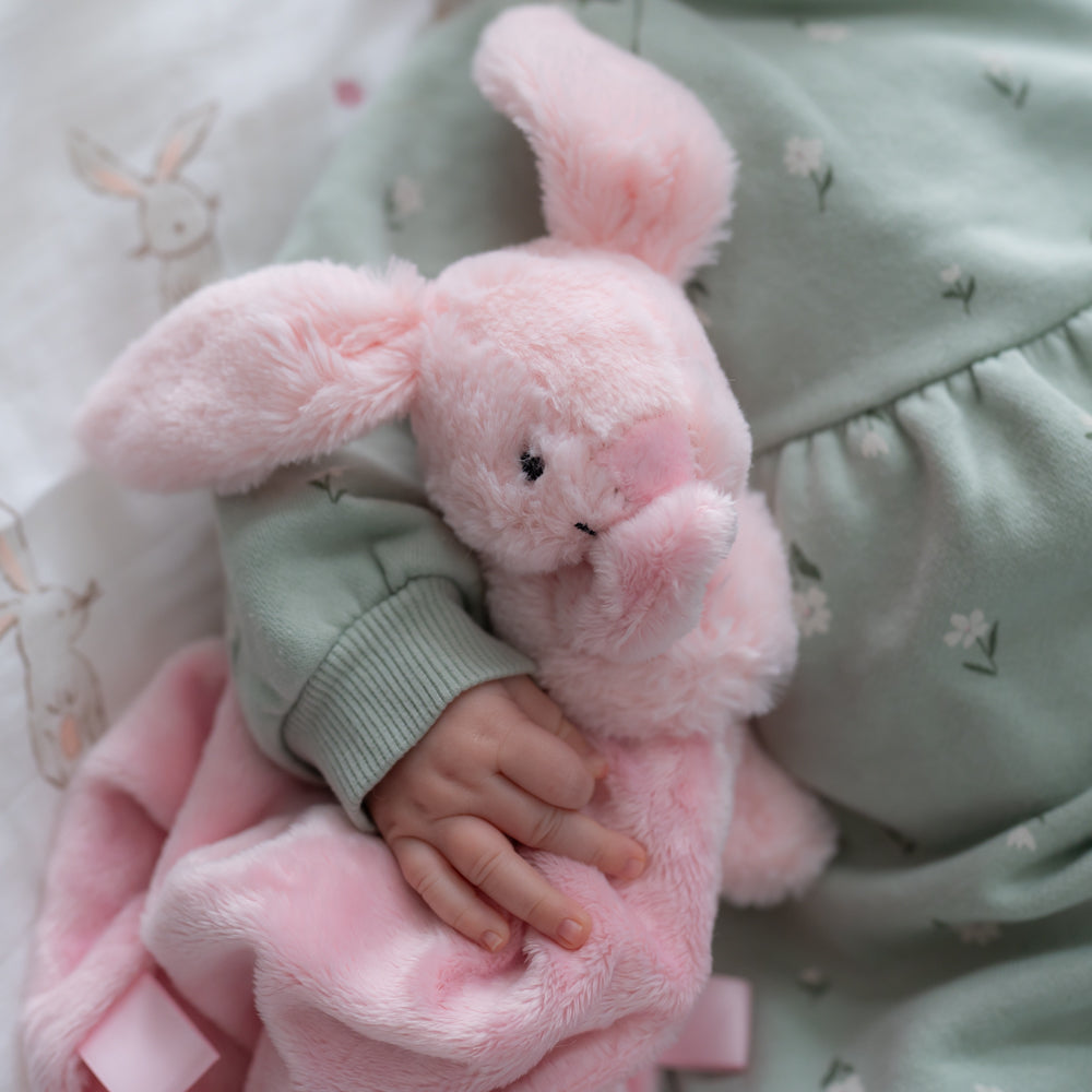 Ziggle, Pink Bunny Plush Comforter Blanket