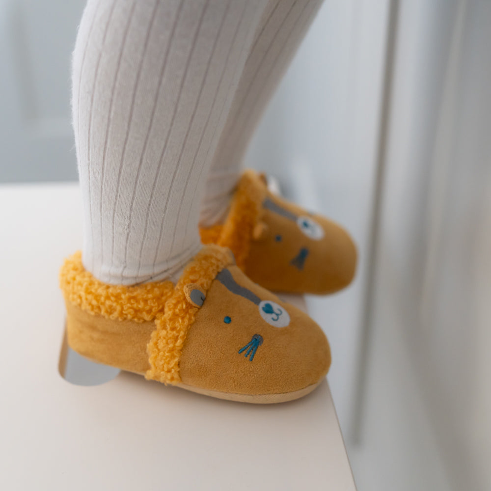 Ziggle, Savanna Animals Leopard Slippers (6-12 Months)