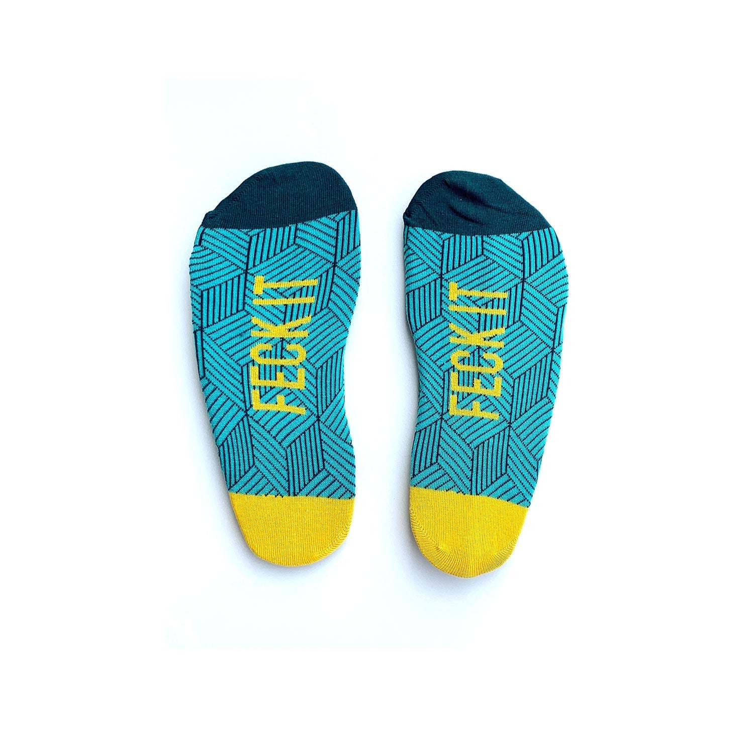 Irish Socksciety, Feck It - Blue (size 8-12) Irish Socksciety