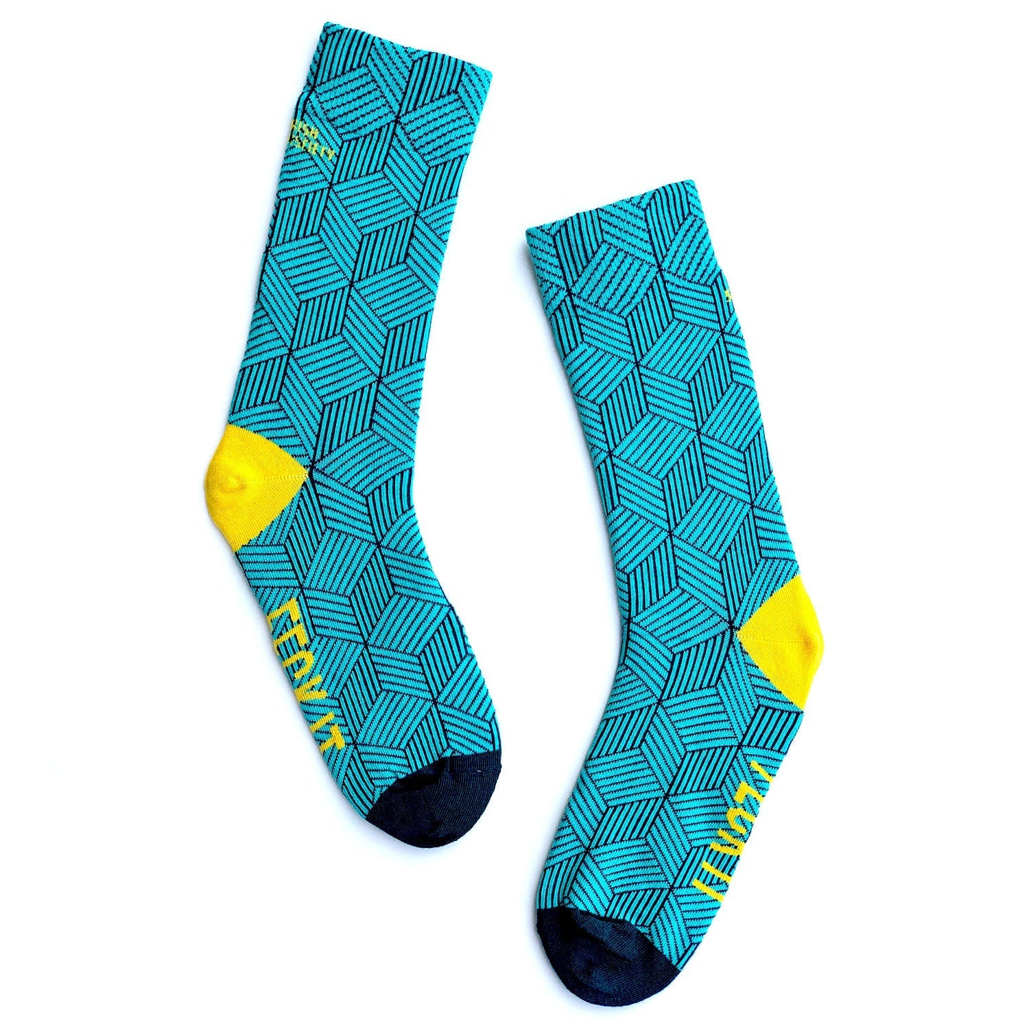 Irish Socksciety, Feck It - Blue (size 8-12) Irish Socksciety