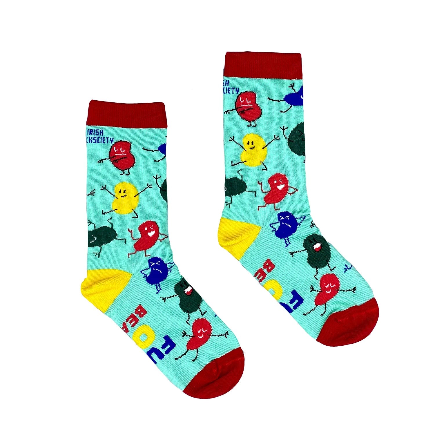 Irish Socksciety Kids, Full of Beans Size (12.5-2.5) Irish Socksciety
