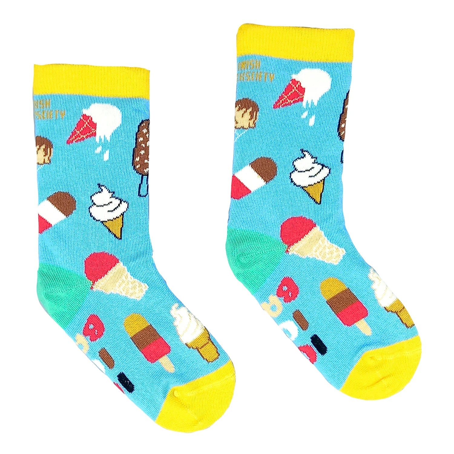 Irish Socksciety Kids, Ice Ice Baby Size ( 12.5-2.5) Irish Socksciety