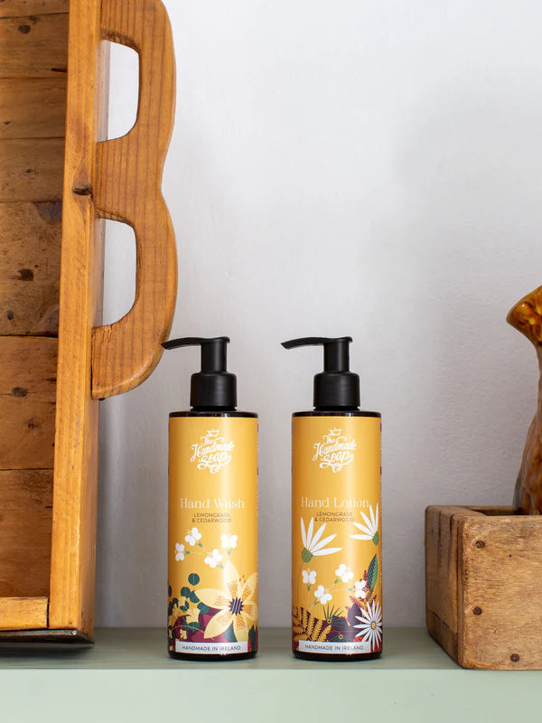 The Handmade Soap Company , Hand Wash & Hand Lotion Duo - Lemongrass & Cedarwood The Handmade Soap