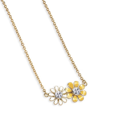Gold Plated Floral Pendant