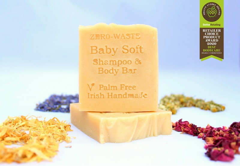 Palm Free Irish Soap, Baby Soft Shampoo Bar Palm Free Irish Soap