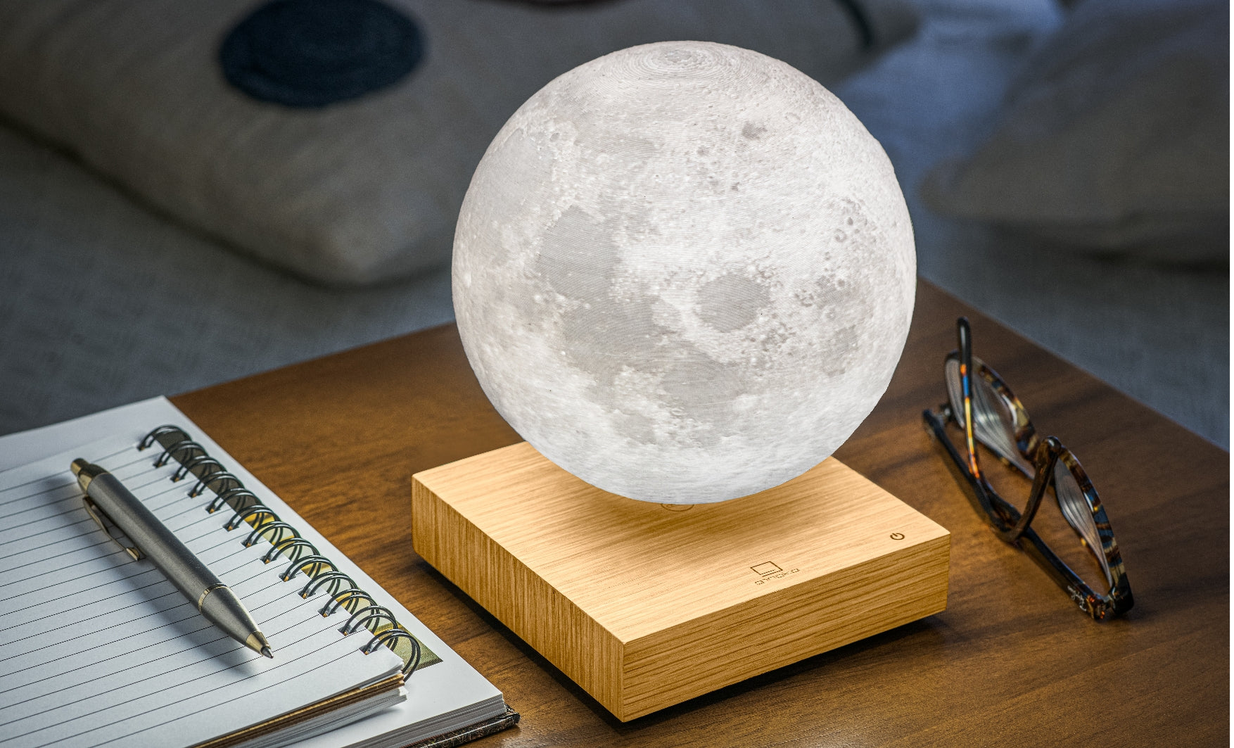 Smart Moon Lamp - White Ash