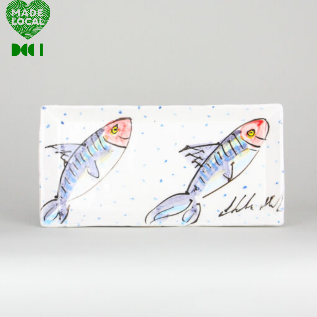 Charlie Mahon, Small Rectangular Platter - Fish