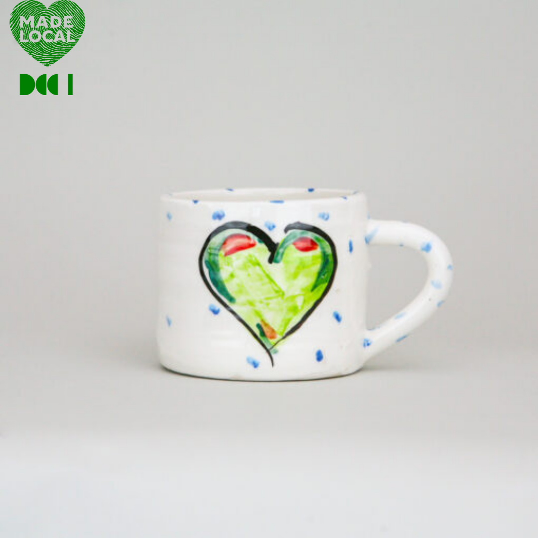 Charlie Mahon, Express Mug Heart Green