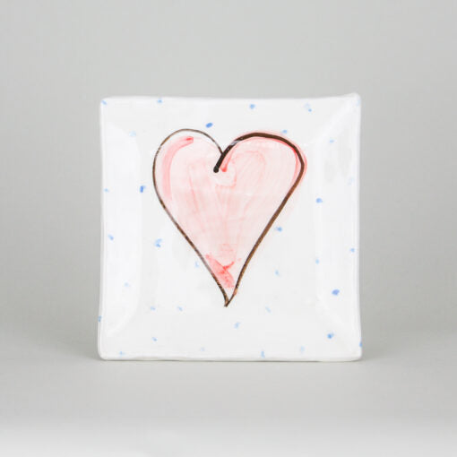 Charlie Mahon, Small Square Platter - Heart