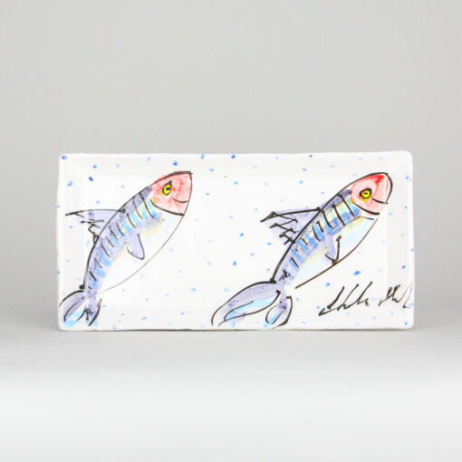 Charlie Mahon, Small Rectangular Platter - Fish