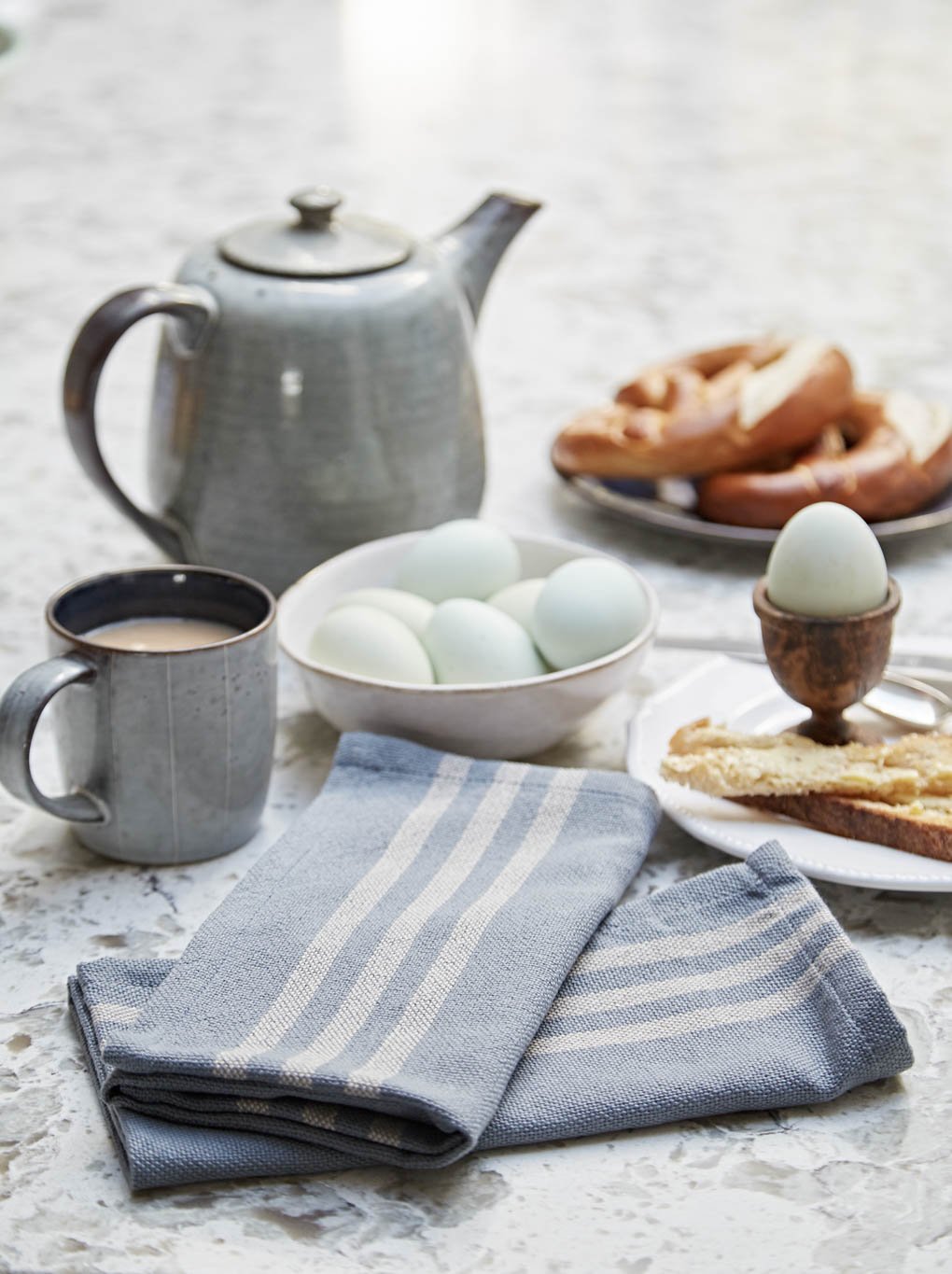 Set of 4 Blue Napkins Quinlans Gift Shop