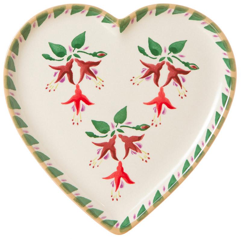 Nicholas Mosse, Fuschia Medium Heart Plate Nicholas Mosse