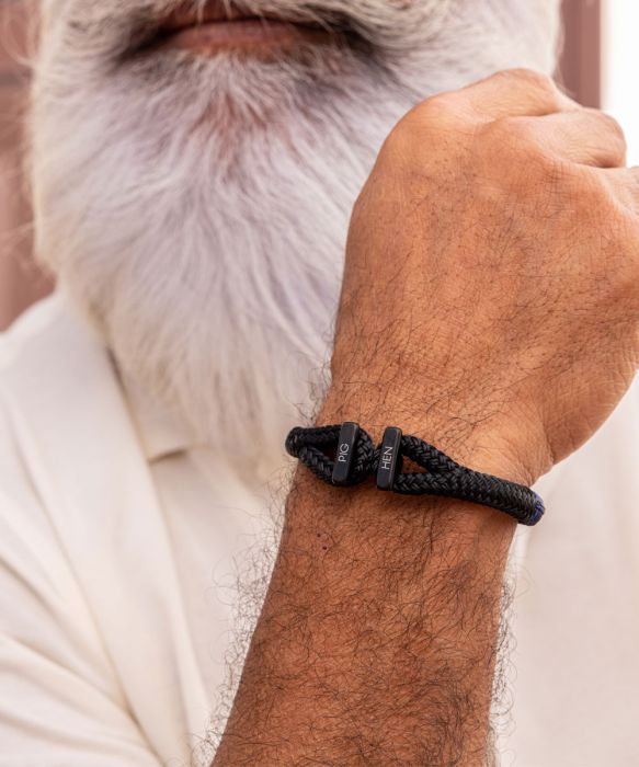 Pig & Hen, Icy Ike Black Bracelet Pig & Hen