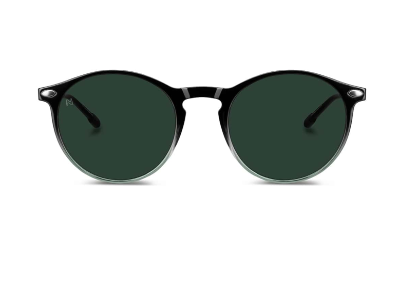 Black green sunglasses on sale
