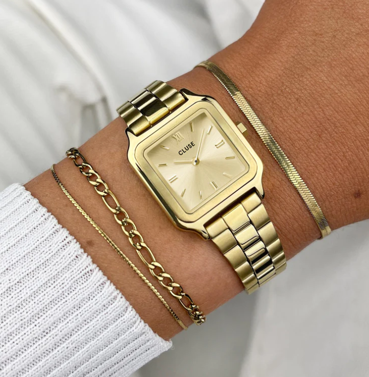 Gracieuse Petite Steel Gold Watch