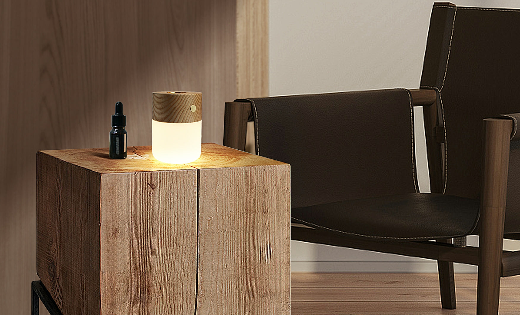 Gingko, Smart Diffuser Lamp - White Ash