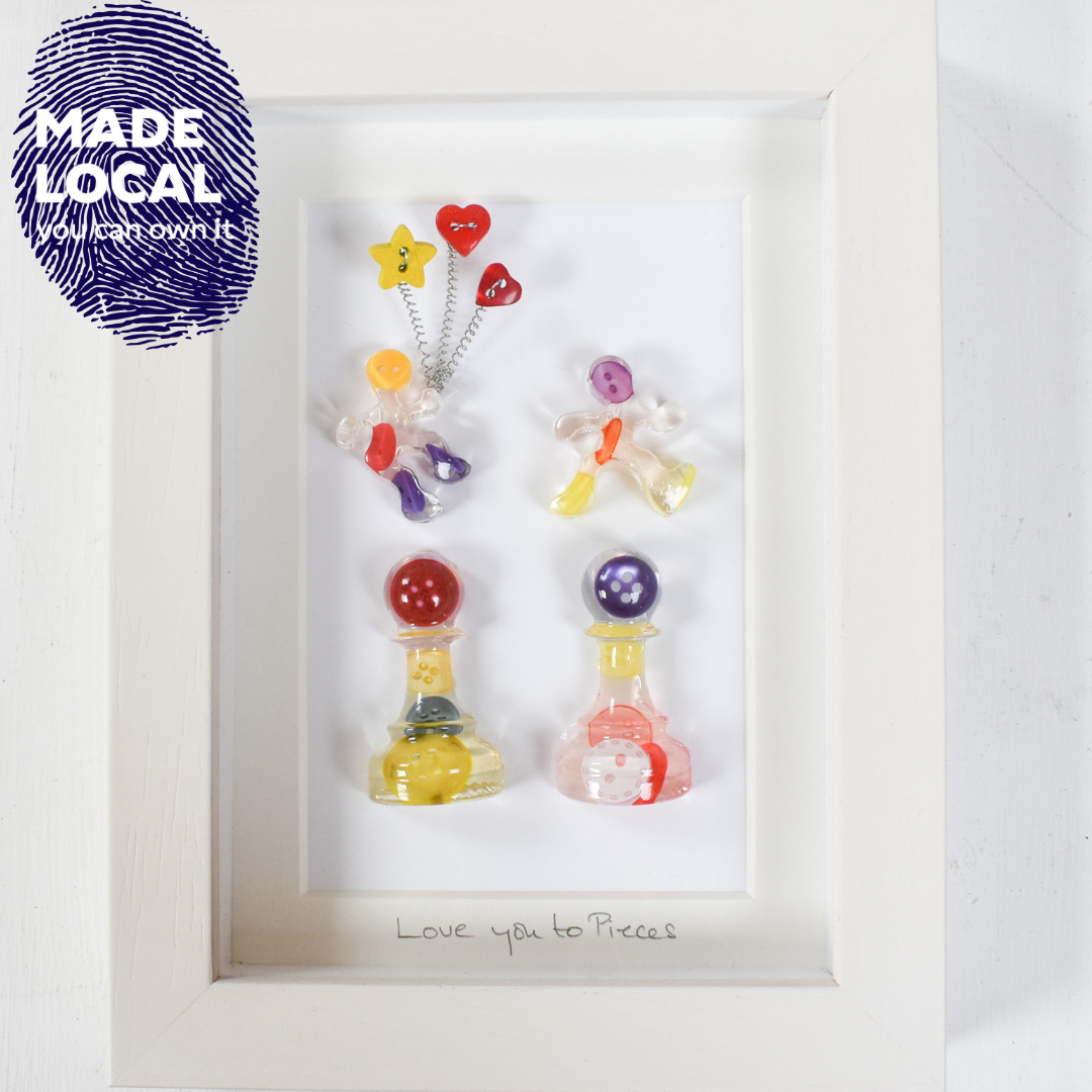 Button Studio, Love You To Pieces Frame Button Studio