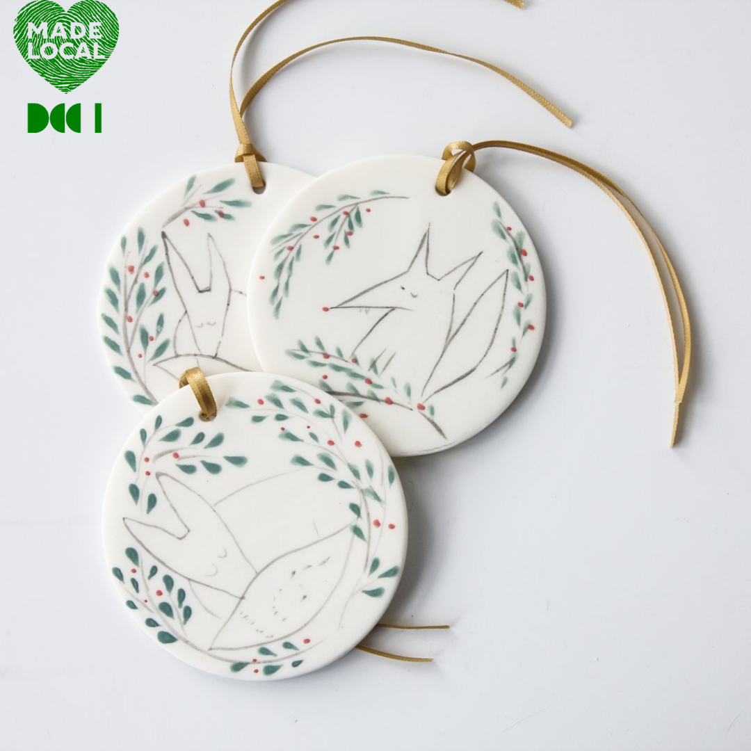 Disc Ornament - Fox Karo Art