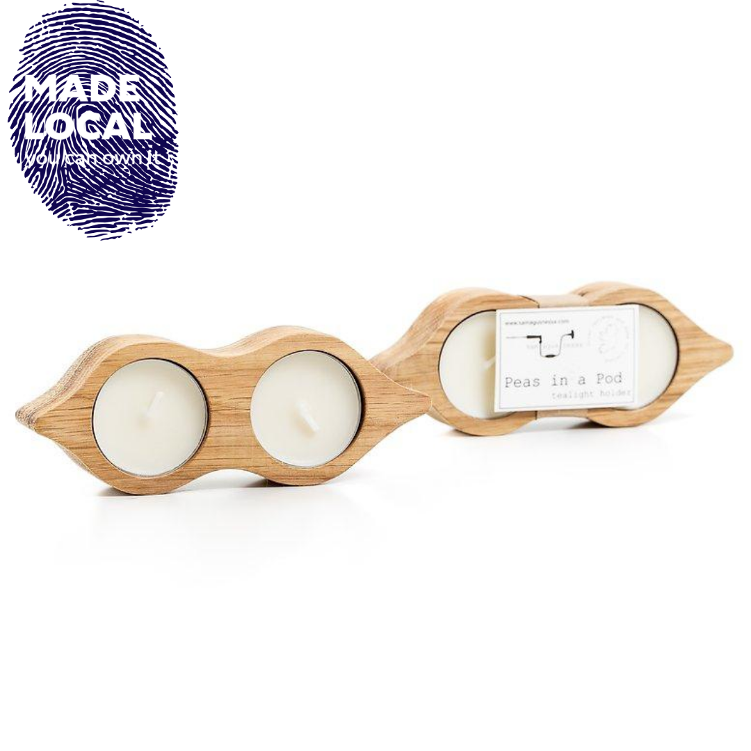 Sam agus Nessa, 2 Peas in a Pod - tealight holder Quinlans Gift Shop