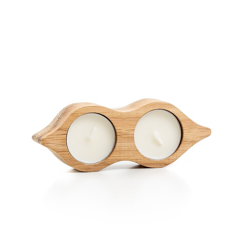 Sam agus Nessa, 2 Peas in a Pod - tealight holder Quinlans Gift Shop