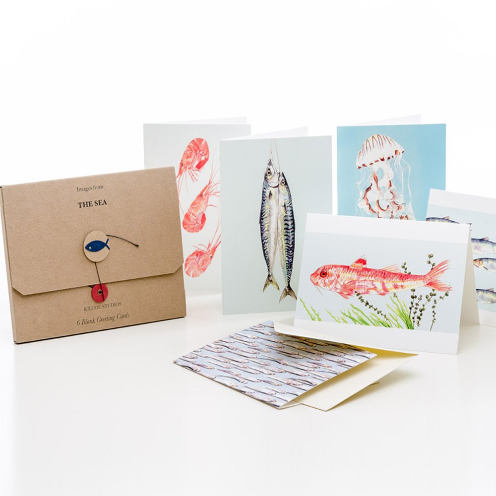 Kilcoe Studios, Pack of Sea Cards Quinlans Gift Shop
