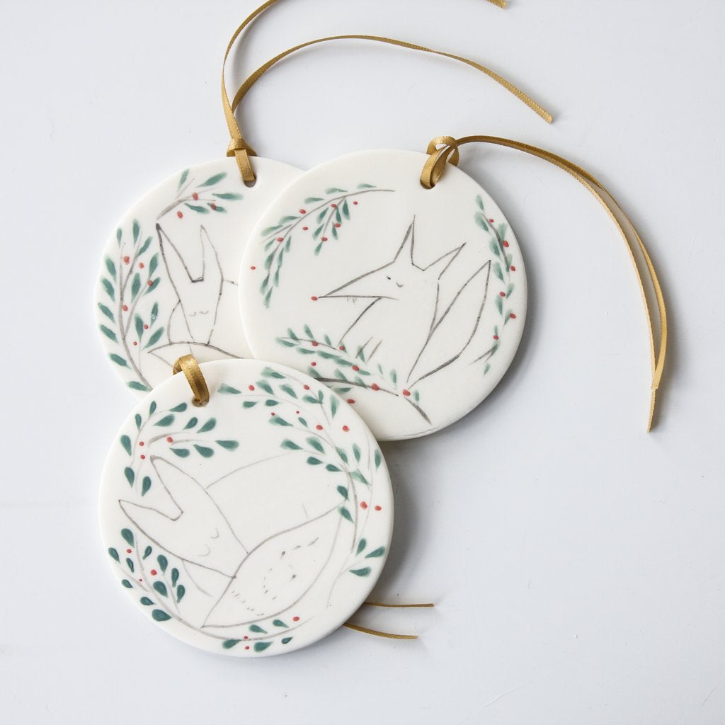 Disc Ornament - Fox Karo Art