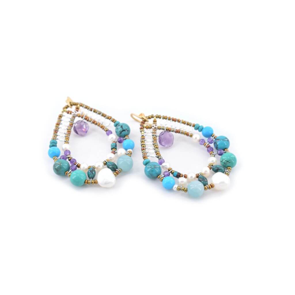 Earring Shinju Azul